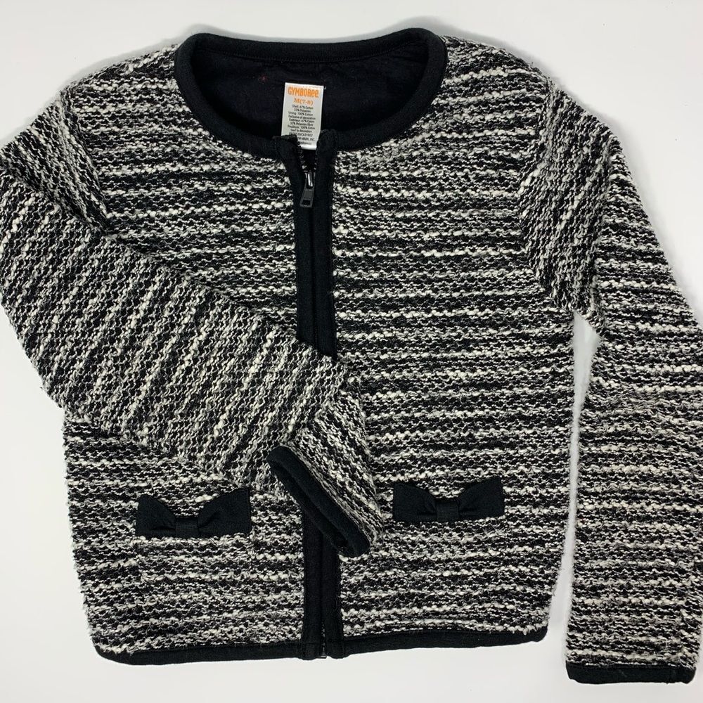 Gymboree Boucle zip front jacket medium 7/8‎